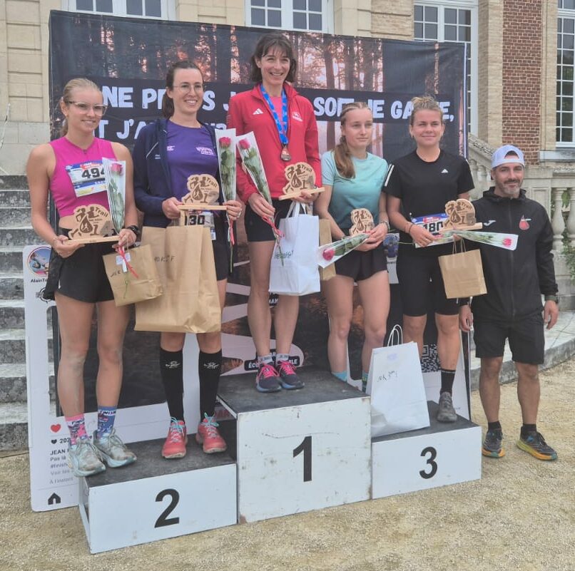 Podium de Louane au Trail sang relache